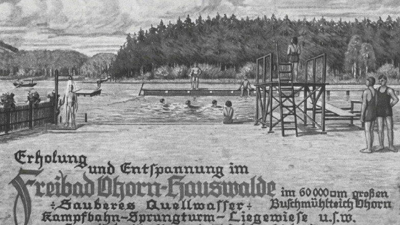 1927 gründeten Ohorn und Hauswalde einen Zweckverband, um das Freibad gemeinsam zu betreiben.