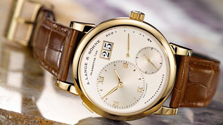Die Lange 1 wurde 1994 vorgestellt und ist zum Klassiker der Uhrenmanufaktur geworden. Dieses Foto entstand 2012.