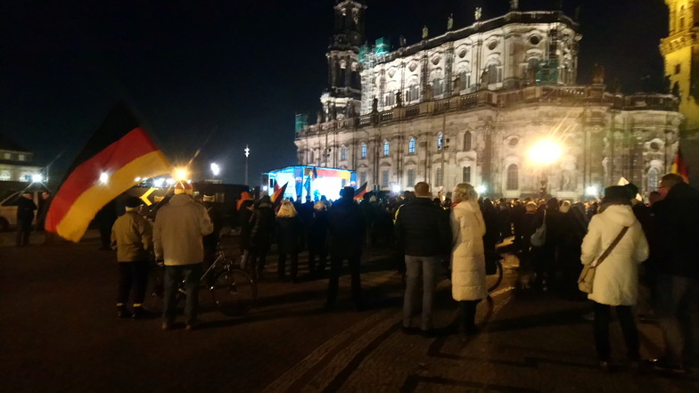 Protest der Sündenböcke? AfD-Kundgebeung am Montagabend in Dresden