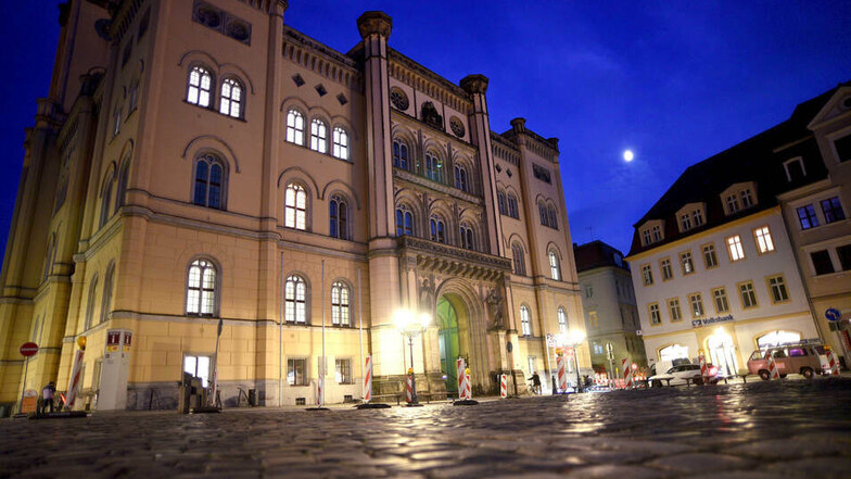 Das Rathaus in Zittau.