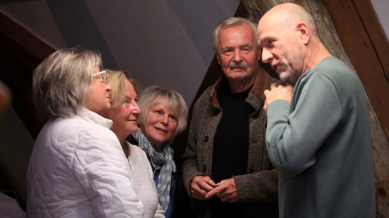 Der 61-jährige Schauspieler und Krimiheld Götz Schubert (r.) traf in seiner alten Heimat auf zahlreiche bekannte Gesichter.