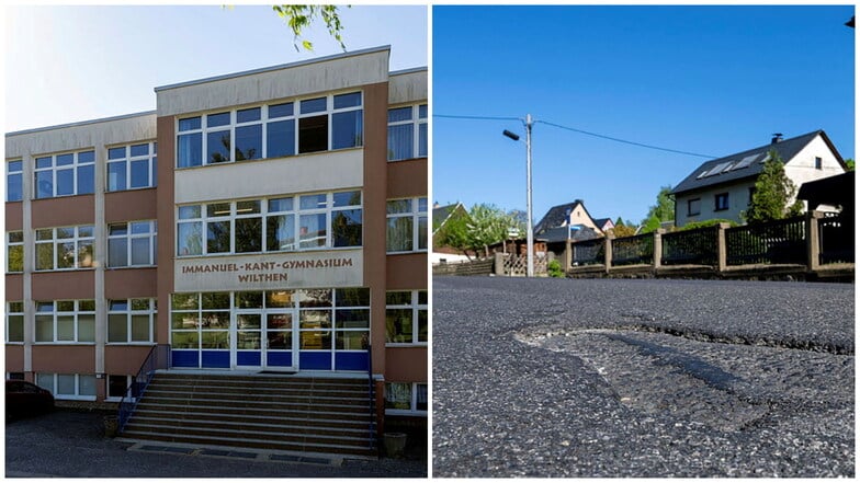 Pluspunkt: In das Kant-Gymnasium und die anderen Schulen hat Wilthen mehr als eine Million Euro investiert. Knackpunkt: Die Ortsdurchfahrt Tautewalde wartet schon seit vielen Jahren auf den grundhaften Ausbau..