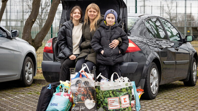 Nach drei Wochen im Hotel zieht Jekaterina mit ihrem Sohn Timothy und ihrer Nichte Diana nun in eine Wohnung in Hoyerswerda.