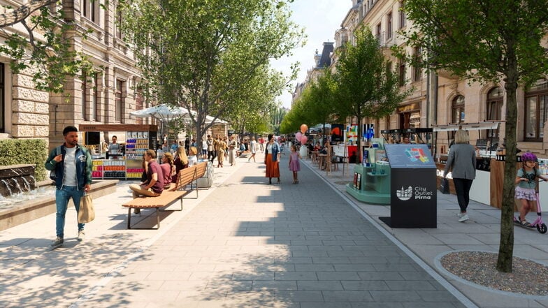 City Outlet Pirna: Wann kommen die ersten Läden?
