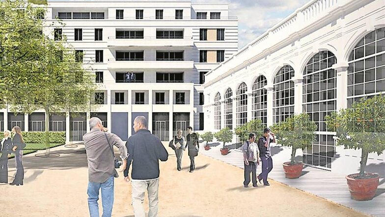 An der Herzogin Garten Der Investor Reinhard Saal will ab Herbst auf dem etwa 1,4 Hektar großen Gelände einen sechsgeschossigen Komplex mit etwa 100 Wohnungen für etwa 30 Millionen Euro errichten.