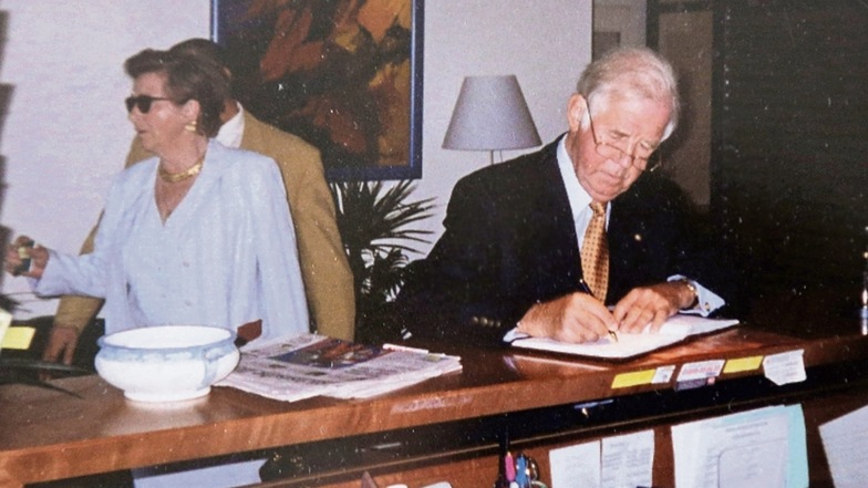 Nur einer der prominenten Gäste des Hotel Moritz: Ex-Ministerpräsident Kurt Biedenkopf.