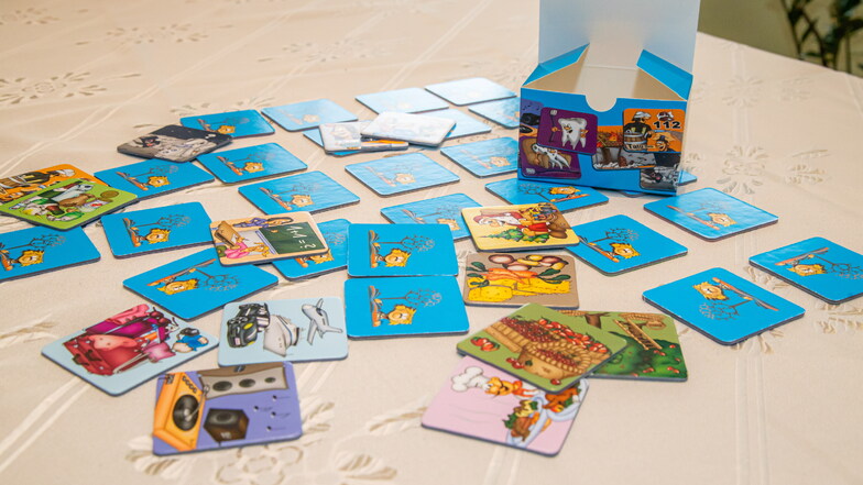 So sehen die Spielkarten des neuen Kümmel-Memorys "Welt der Paare" aus, das vom Weitblick-Verlag herausgegeben wird.