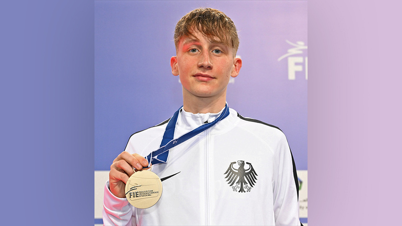 Der Ex-Radebeuler Ruben Lindner holte bei den Weltmeisterschaften in Dubai in der U  17 Silber.