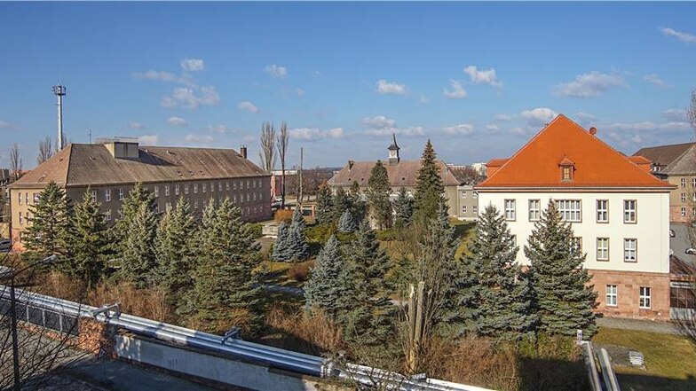 Blick auf den Bautzener Standort der Hochschule der Sächsischen Polizei.