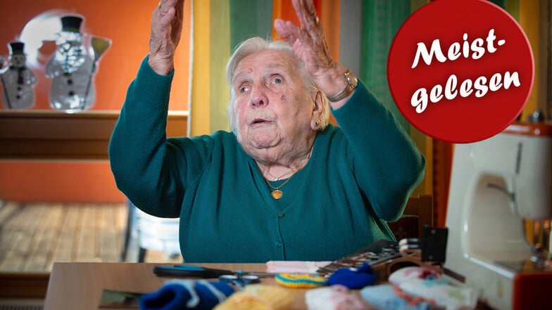 "Ich sächsel wie verrückt": Charlotte Simunek ist auch mit 99 Jahren nicht auf den Mund gefallen.