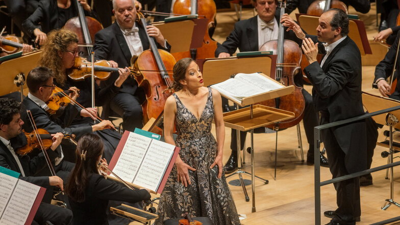 Sopranistin Christiane Karg besang im Konzert "himmliche Freuden".