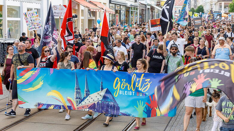 Im Juni 2019 folgten viele Görlitzer dem Aufruf der Initiative, für ein weltoffenes Görlitz auf die Straße zu gehen.