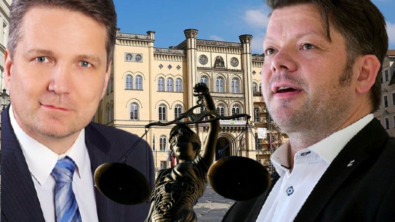 FDP-Stadtrat Jörg Gullus (l.) ist mit dem Antrag gescheitert, die Stadt Zittau solle ihren Mandatsträgern im Ernstfall einen Anwalt finanzieren. Nicht nur OB Thomas Zenker lehnt das rigoros ab.