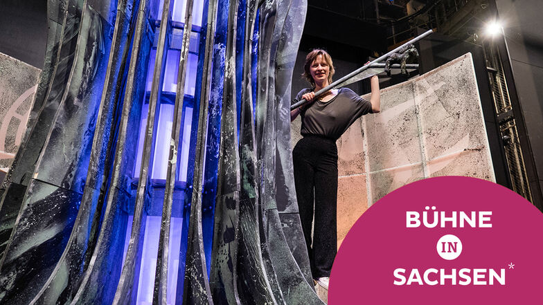 Nadine Baske ist die neue Ausstattungsleiterin des Görlitzer Theaters. Von ihr stammt das Bühnenbild mit einem 900 Kilogramm schweren Baum für das Tanzstück Wabi-Sabi.