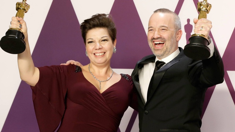 John Warhurst und Nina Hartstone sind für den Tonschnitt bei "Bohemian Rhapsody" verantwortlich - und wurden dafür nun mit einem Oscar ausgezeichnet.