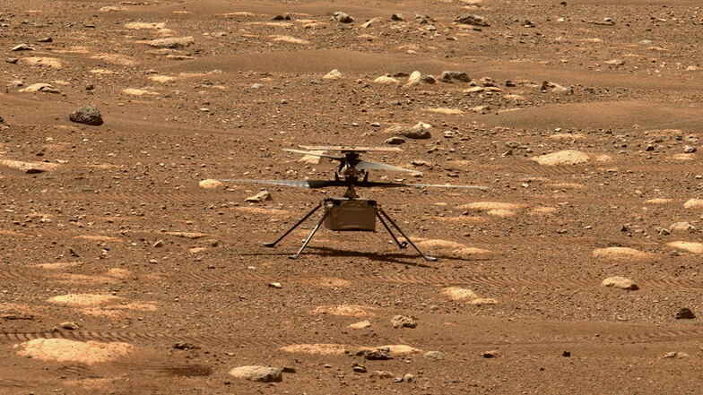 Mit dem Mars-Hubschrauber "Ingenuity" hat erstmals ein Luftfahrzeug einen Flug auf einem anderen Planeten absolviert.