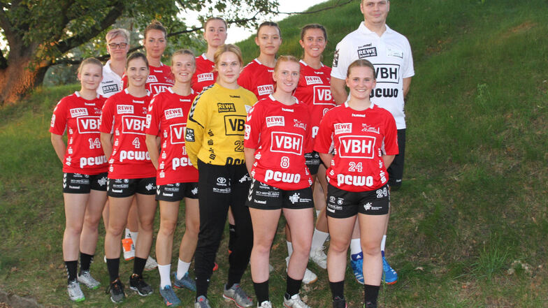 Die Sachsen-Liga-Mannschaft der Damen des SC Hoyerswerda in der Saison 2020/2021