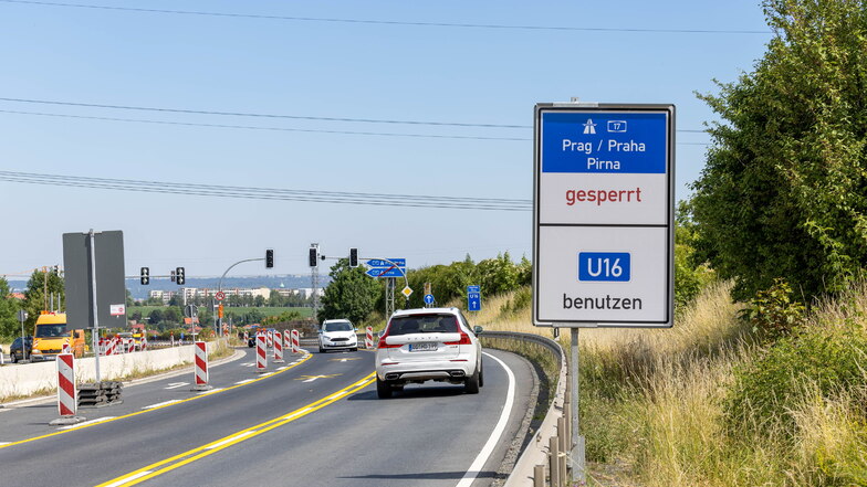 Die Bauarbeiten an der B170 am A17-Autobahnanschluss bei Bannewitz verzögern sich. Autofahrer brauchen weiterhin die Geduld.