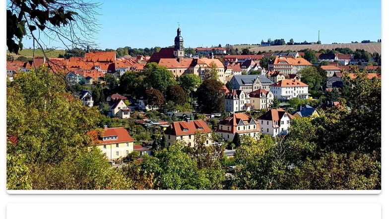 Mit diesem klassischen Blick auf die Stadt werden die Nutzer der neuen App von Dippoldiswalde empfangen.