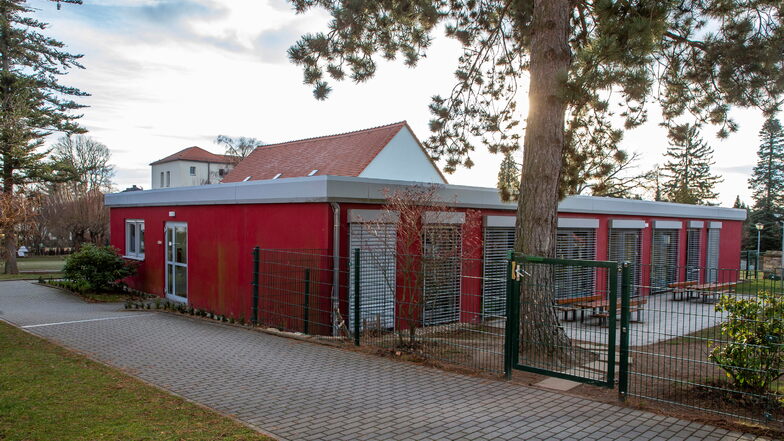 Der Kindergarten in Pesterwitz wird erweitert und bekommt ein zusätzliches Containergebäude.