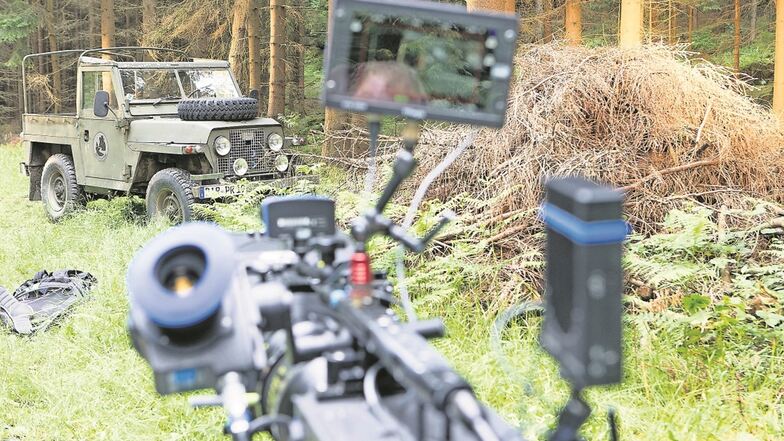 Auch die neuen Folgen des Rangers werden in der Sächsischen Schweiz gedreht. Hier Aufnahmen von den Dreharbeiten im Sommer 2018.