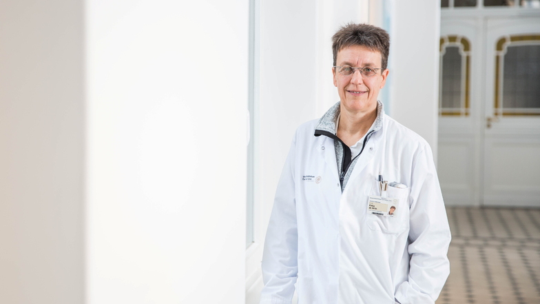 Infektiologin Katja de With vom Universitätsklinikum Dresden sieht die niedrige Durchimpfungsrate in der Landeshauptstadt mit Sorge.