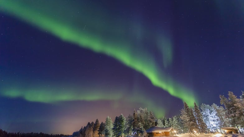 Erleben Sie die magischen Polarlichter in Lappland hautnah.