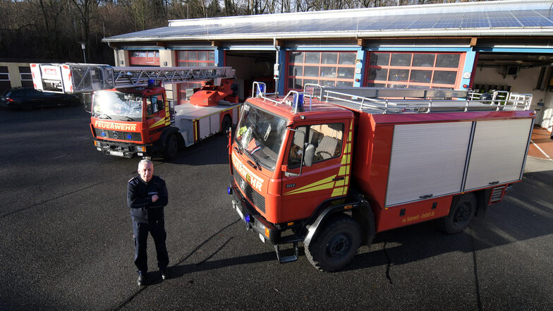 Das Tanklöschfahrzeug und die Drehleiter der Döbelner Feuerwehr sollen in diesem und im kommenden Jahr durch neue Fahrzeuge ersetzt werden.