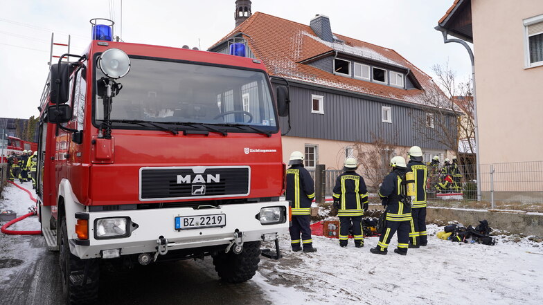 Am Freitagmittag brannte es in einem Haus in Hochkirch.