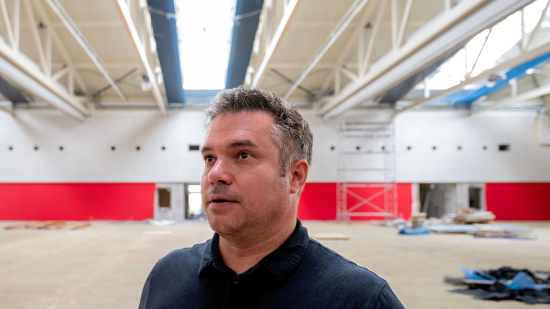 Großbaustelle Wesenitz-Sporthalle in Bischofswerda: So läuft der Umbau