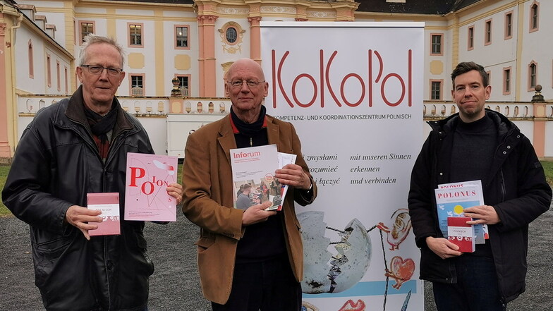Sie stehen für KoKoPol in St. Marienthal (von links): Michael Schlitt, Projektsprecher Gunnar Hille und Projektmanager Julian Schorr. Zum Team gehört zudem Projektmanagerin Magdalena Telus.