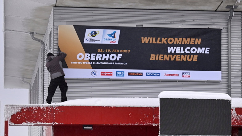 Oberhof macht sich schick für die Weltmeisterschaften der Biathleten.