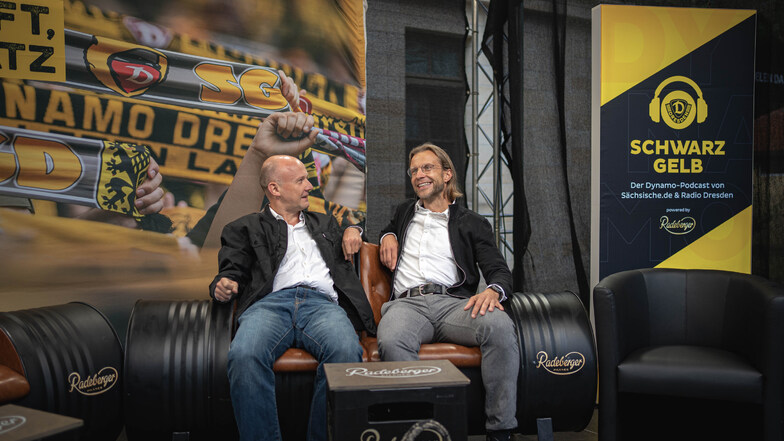 Die Moderatoren Jens Umbreit und Tino Meyer führten durch den Live Talk.