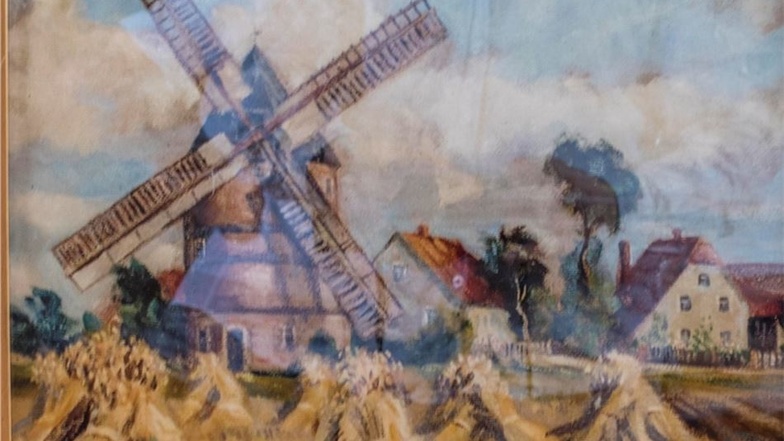 Auch der Riesaer Heimatmaler Hans-Christian Walcha malte die Schänitzer Mühle.