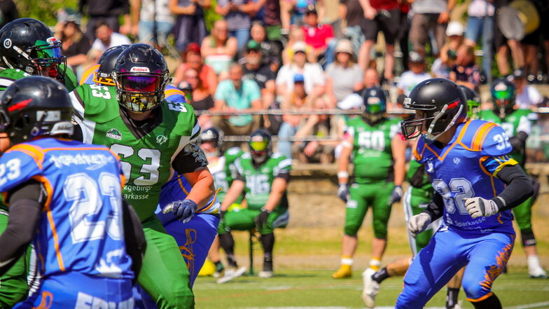 Seit zwei Jahren wird in Großenhain Football gespielt.