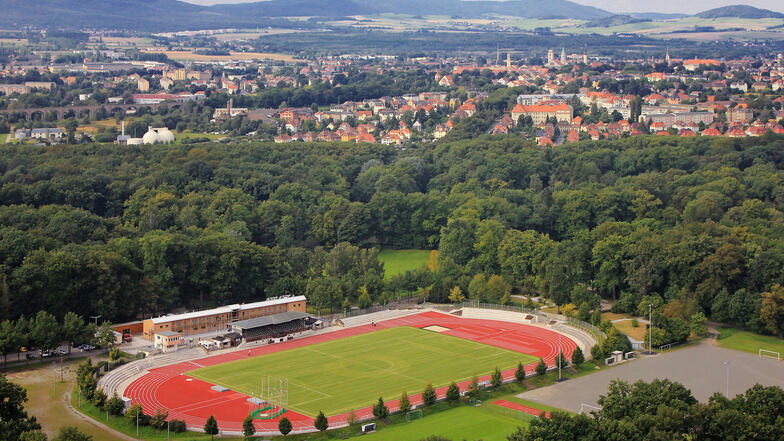 Der Austragungsort: Das Weinaupark-Stadion in Zittau.