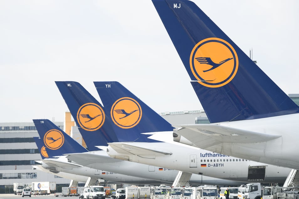 Die Lufthansa Bleibt Am Boden Sachsische De