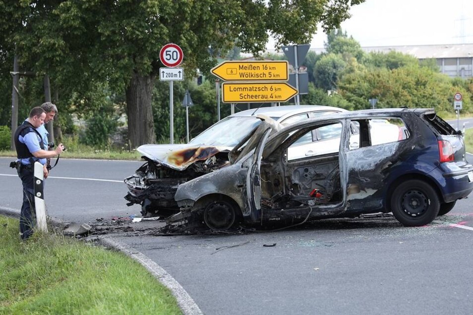 Schwerer Unfall Auf Der B 6 | Sächsische.de