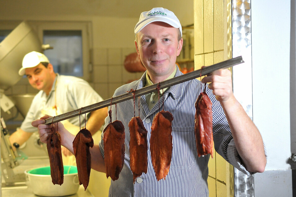 Andreas Münch aus Lommatzsch ist wichtig, dass sein Fleisch aus der Region kommt.