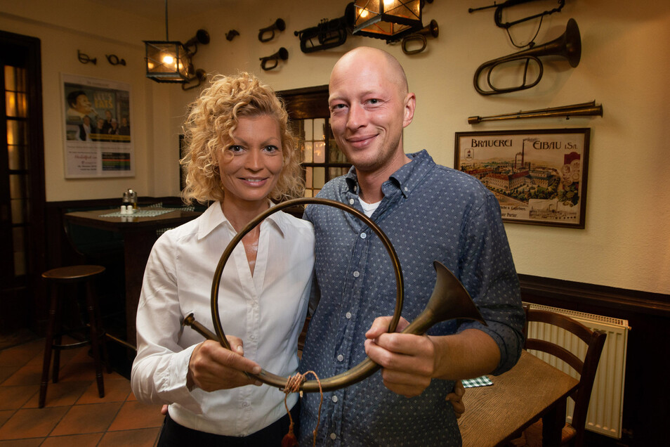 Stefan Flügge und Alexandra Göllner sind die beiden neuen Wirte im Traditionshaus „Trompeter“.