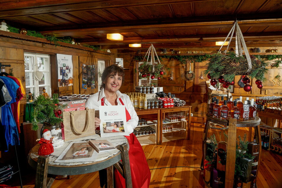 Carola Arnold hat rund um ihre "Kleene Schänke" in Cunewalde inzwischen einige neue Geschäftsideen gewebt - ein Kochbuch gehört dazu.