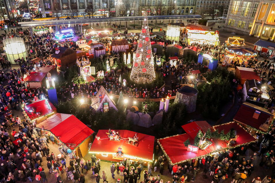 Der Leipziger Weihnachtsmarkt ist einer der beliebtesten Sachsens -