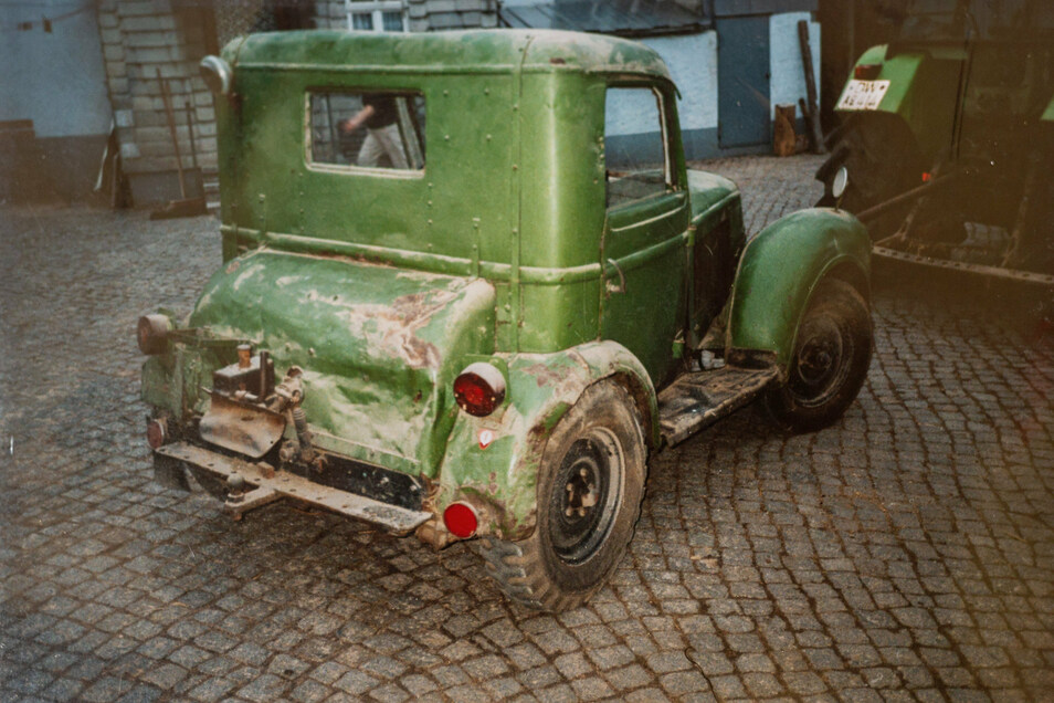 Viel Arbeit: So heruntergekommen sah der "Hanomag" vor der Restaurierung aus.